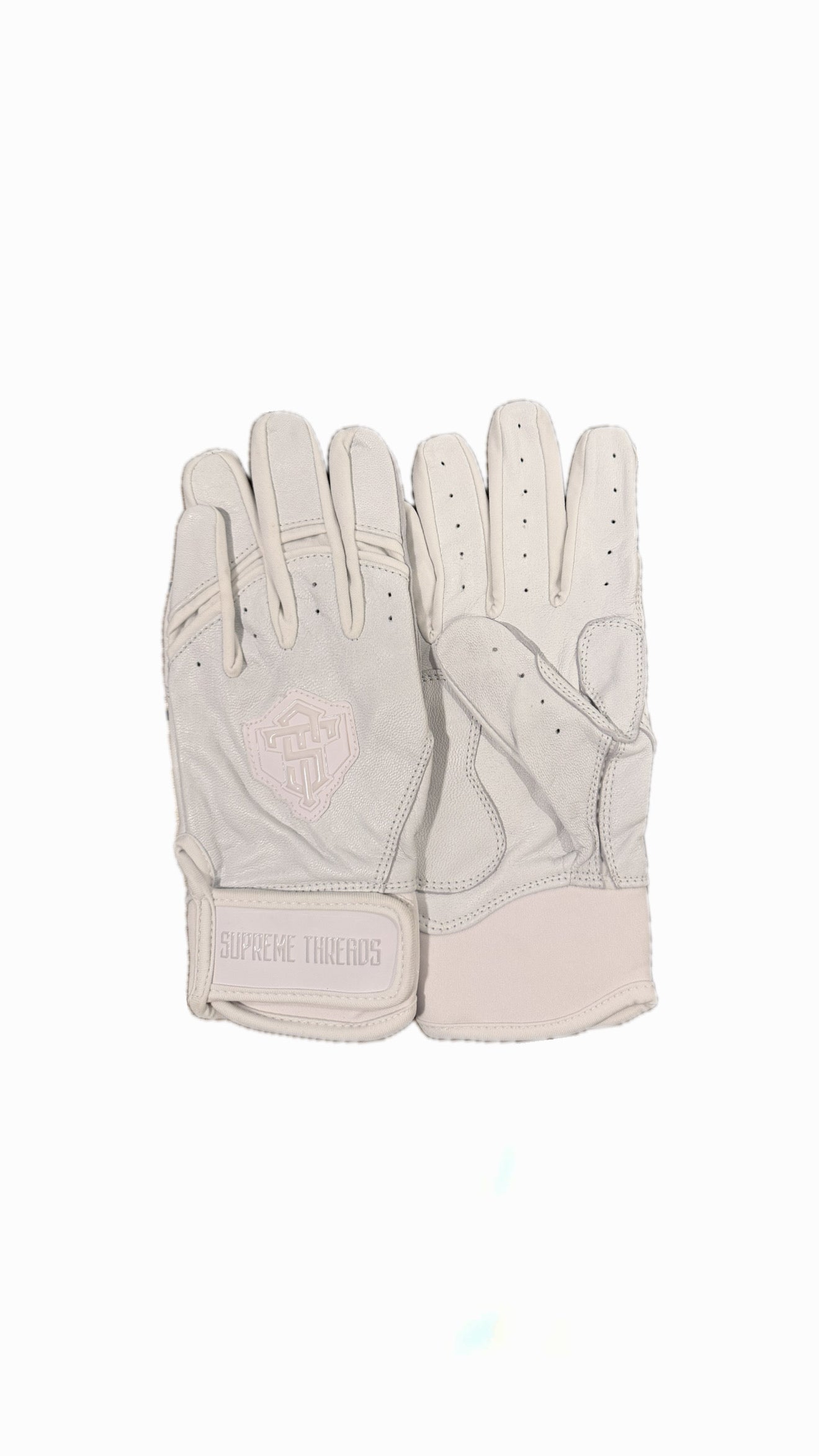 White ST Batting Gloves